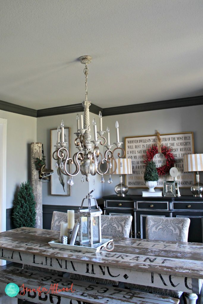 Painted Black Ceiling In The Dining Room Magic Brush