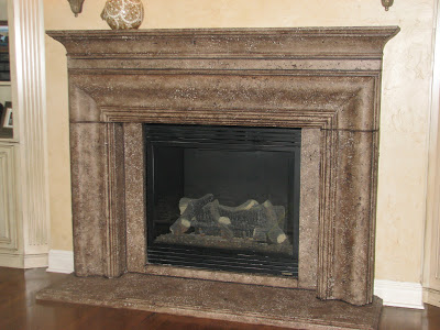 Glazing A Concrete Fireplace Jennifer, Can You Paint A Concrete Fireplace Hearth