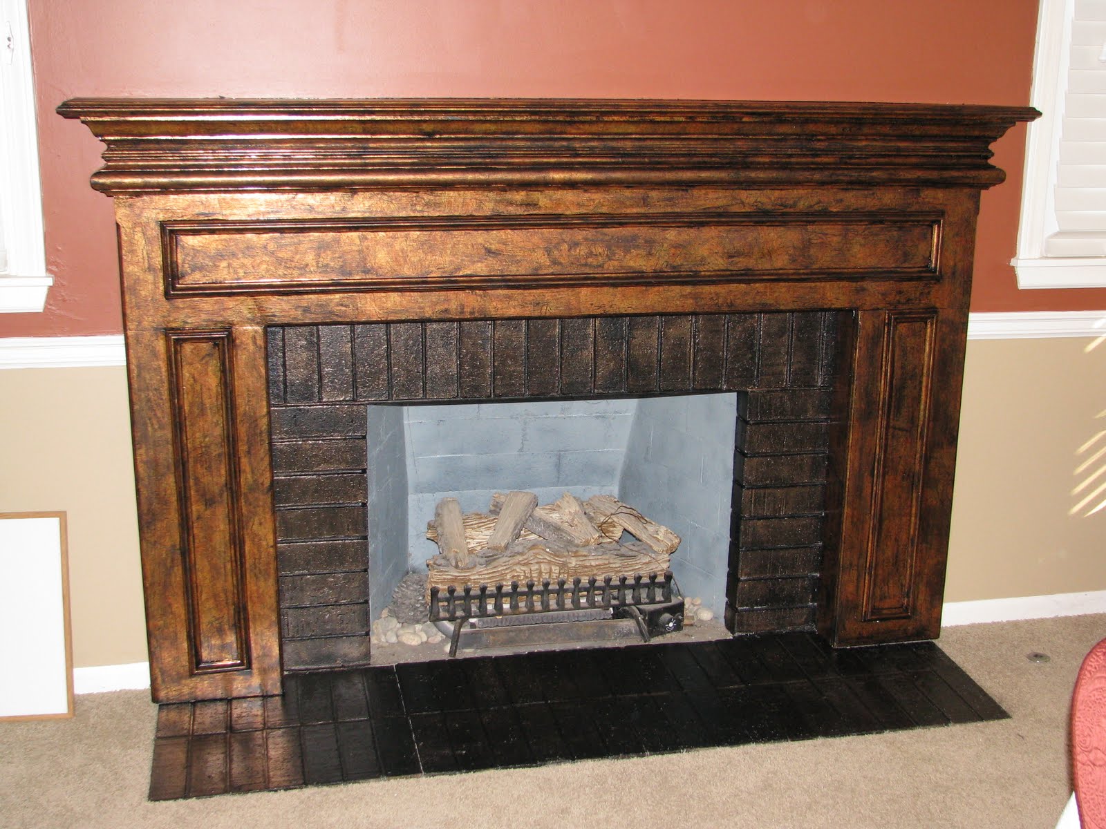 Foiled fireplace