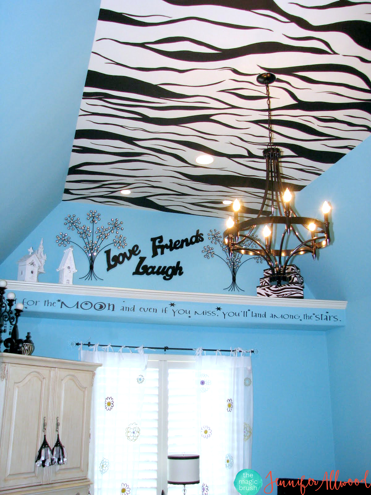 Zebra Painted Ceiling Jennifer Allwood