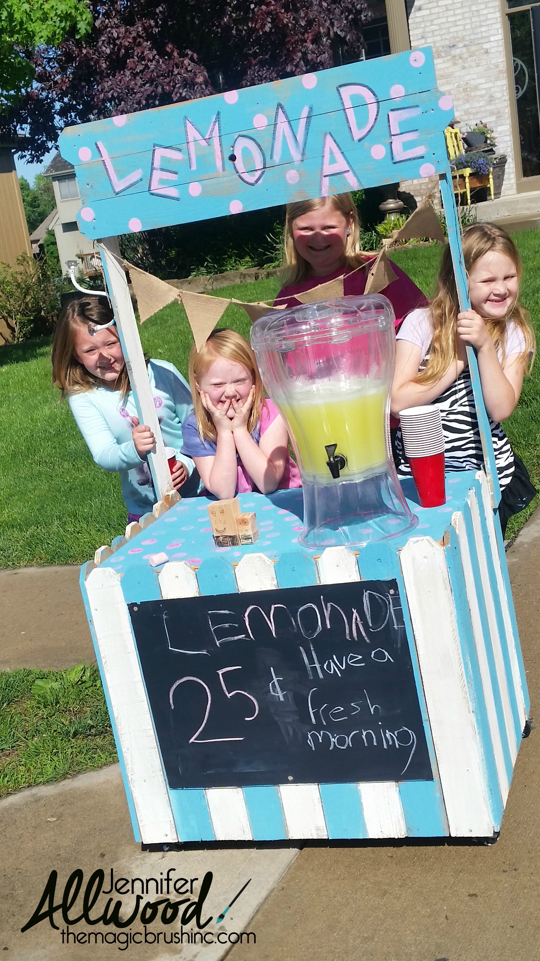Perhaps the cutest lemonade stand ever (but I may be a little biased)