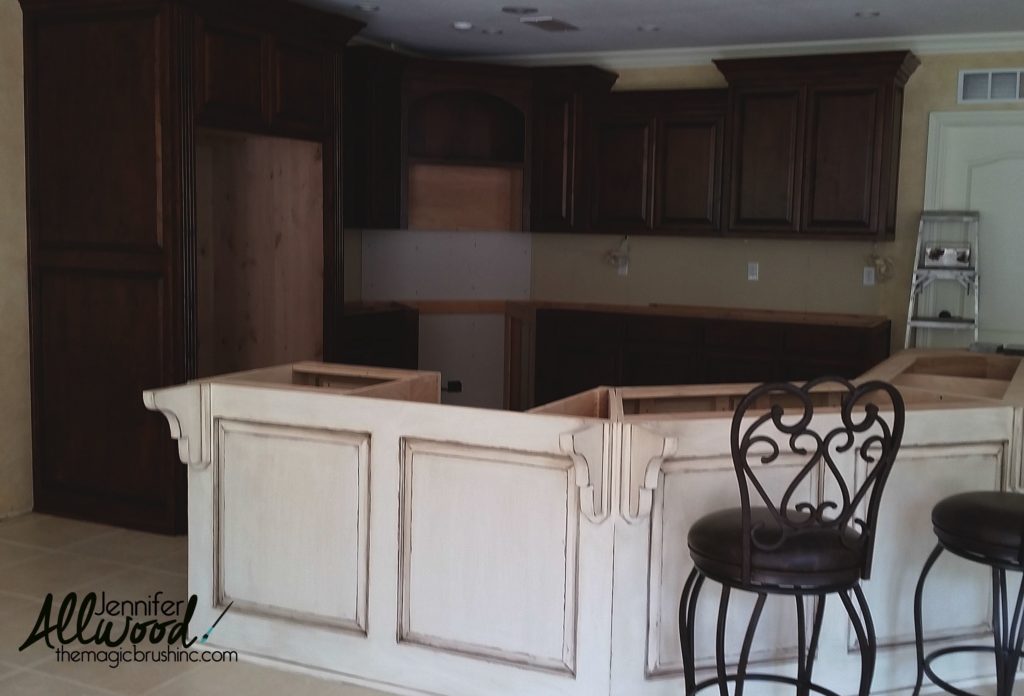 WOW You All Freaked Out Over This Island Jennifer Allwood   Distressed Island In Kitchen 1024x696 