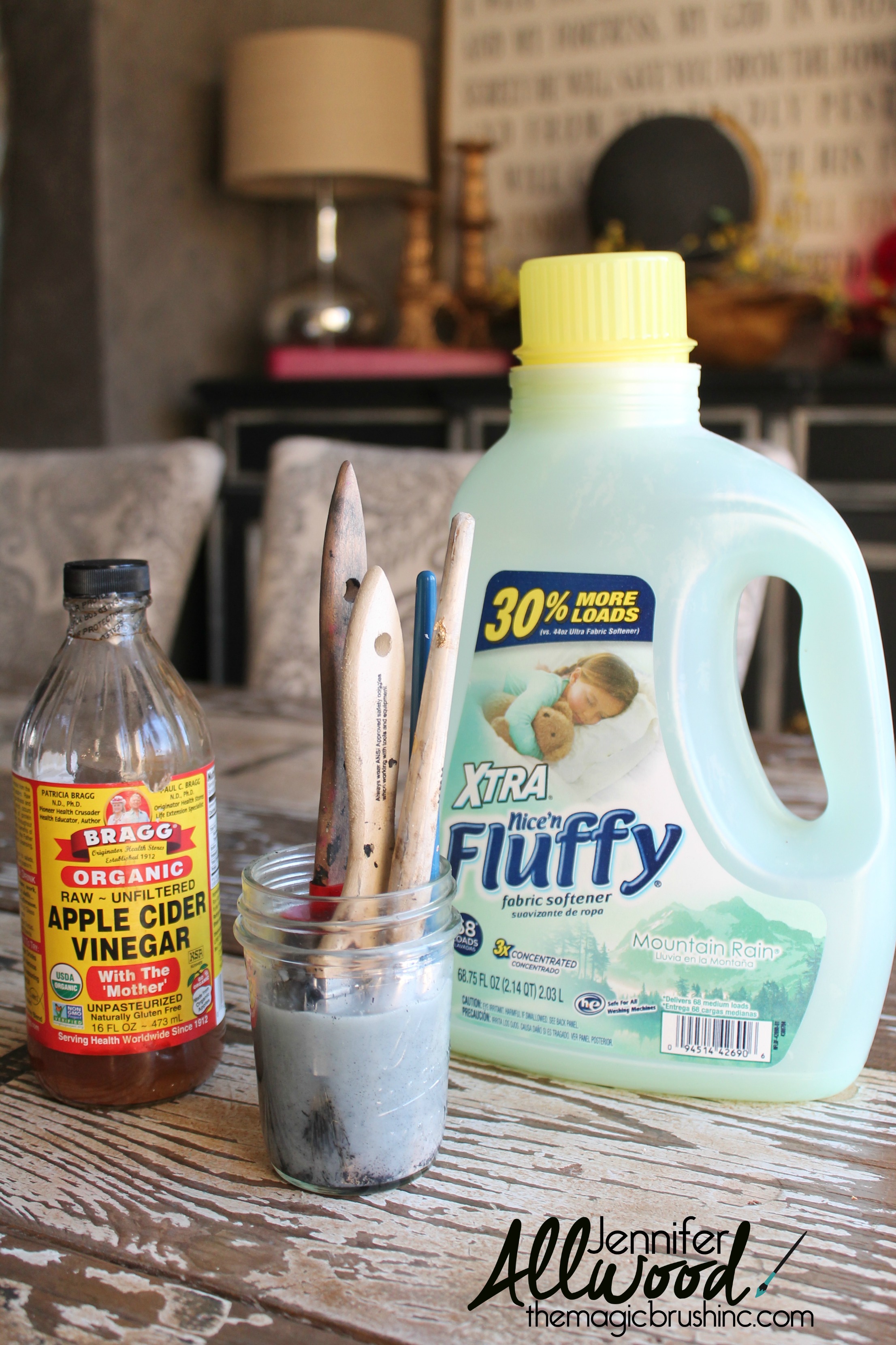 Need to clean paint brushes with dried paint on them???  I have the fix for you!!!!