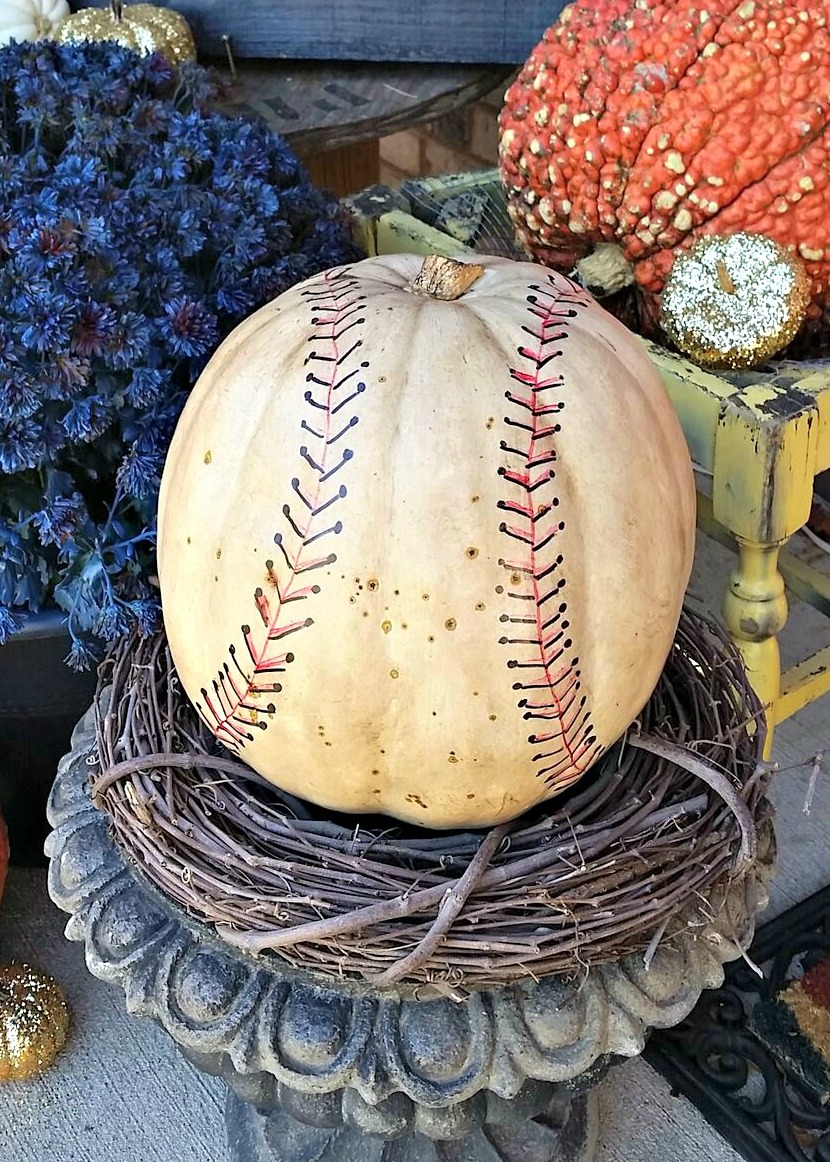 Baseball Pumpkin