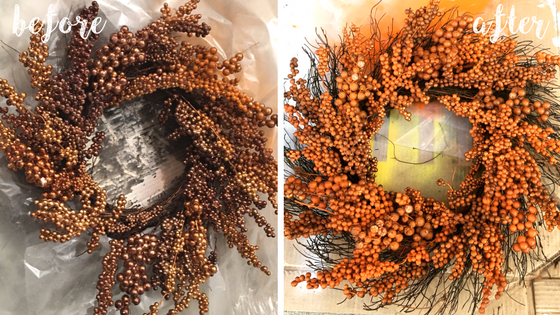 Spruce Up a Fall Wreath with Paint | Magic Brush