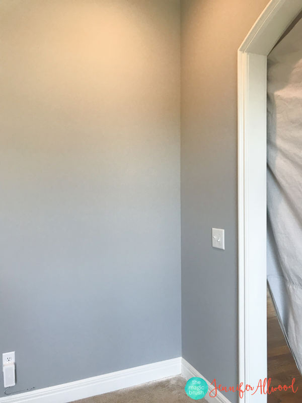 Sherwin Williams Light French Gray Office Paint Color by Jennifer Allwood