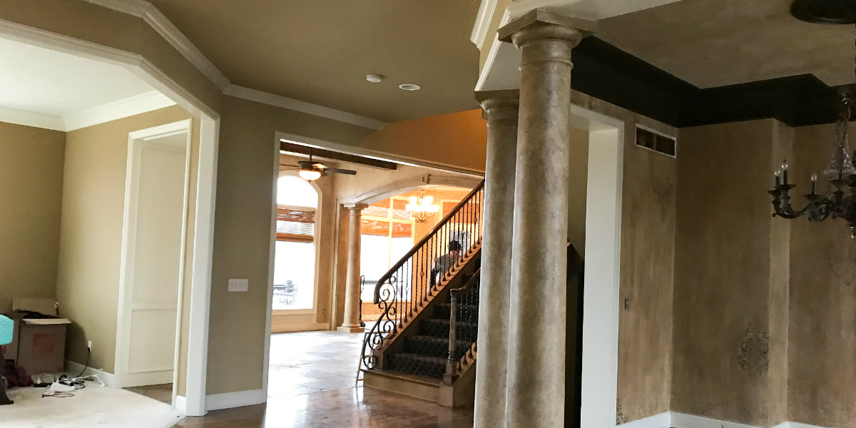How We Updated our Interior Faux Columns