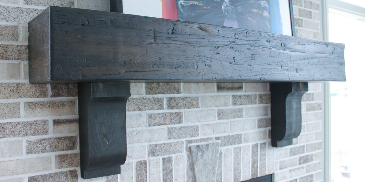A “New” Repurposed Mantel from Cargo Wood
