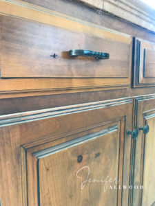 how to update knotty alder cabinets - Jennifer Allwood