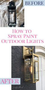 how to spray paint outdoor lights