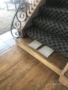 stair carpet with new carpet samples