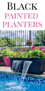 How to spray paint black planters!