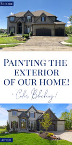 Blog post on painting the exterior of our home!