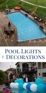 Blog post on pool lights and decorations